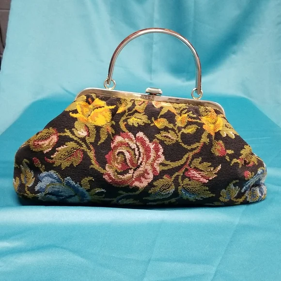 Vintage JR tapestry purse - Picture 2 of 12
